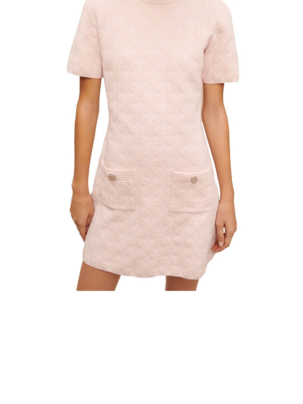 Maje Rivière Logo Knit Dress